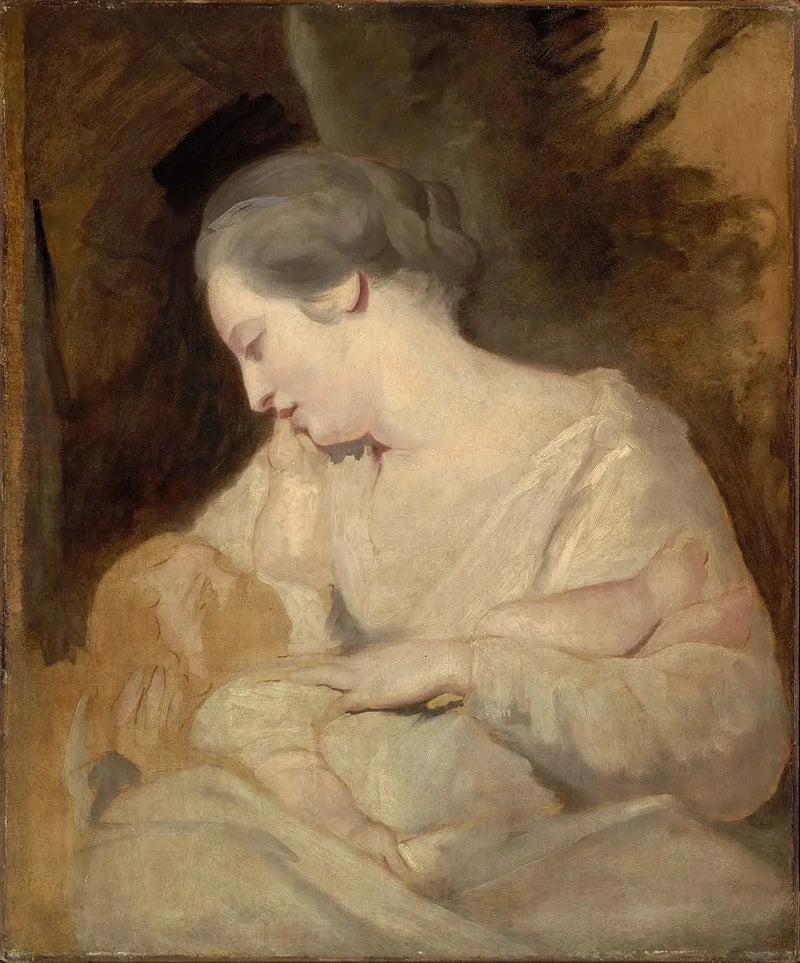 Mme Richard Hoare udlejer sit barn - Joshua Reynolds