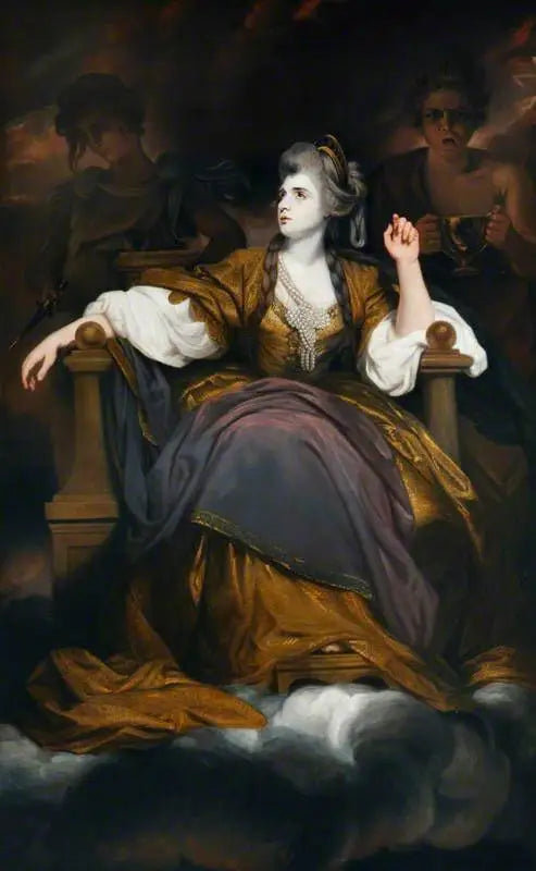 Mme Sarah Siddons, født Kemble (1755–1831), i rollen som « Den tragiske muse » - Joshua Reynolds