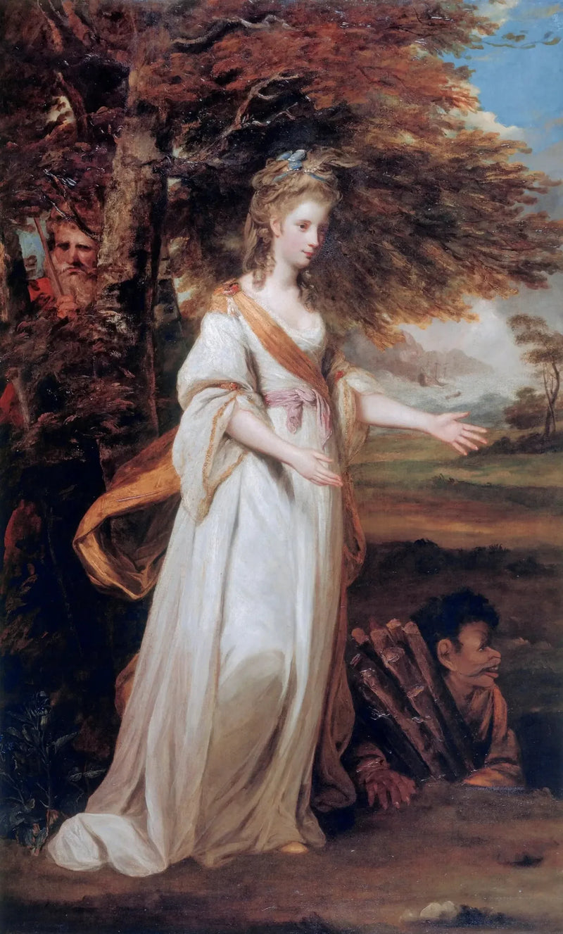 Mme Tollemache i rollen som Miranda - Joshua Reynolds