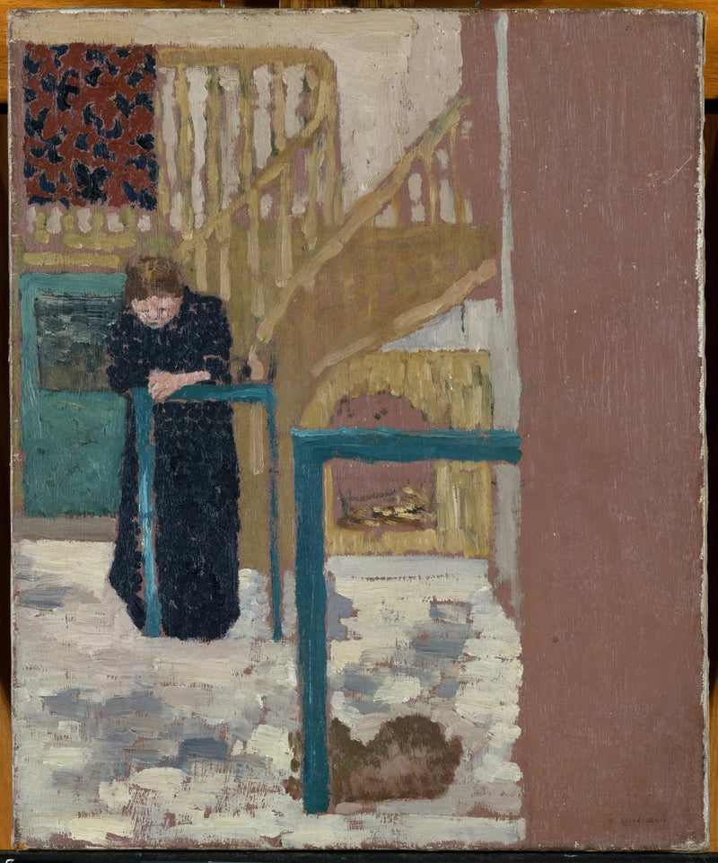 Mme Vuillard i scenografens værksted - Édouard Vuillard