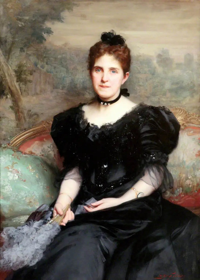 Mme William Hesketh Lever (ca. 1851–1913), senere 1. Lady Lever - Luke Fildes