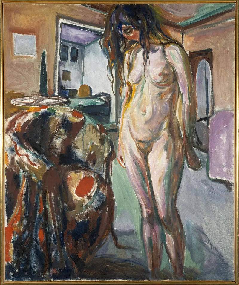 Model nær kurvestolen - Edvard Munch