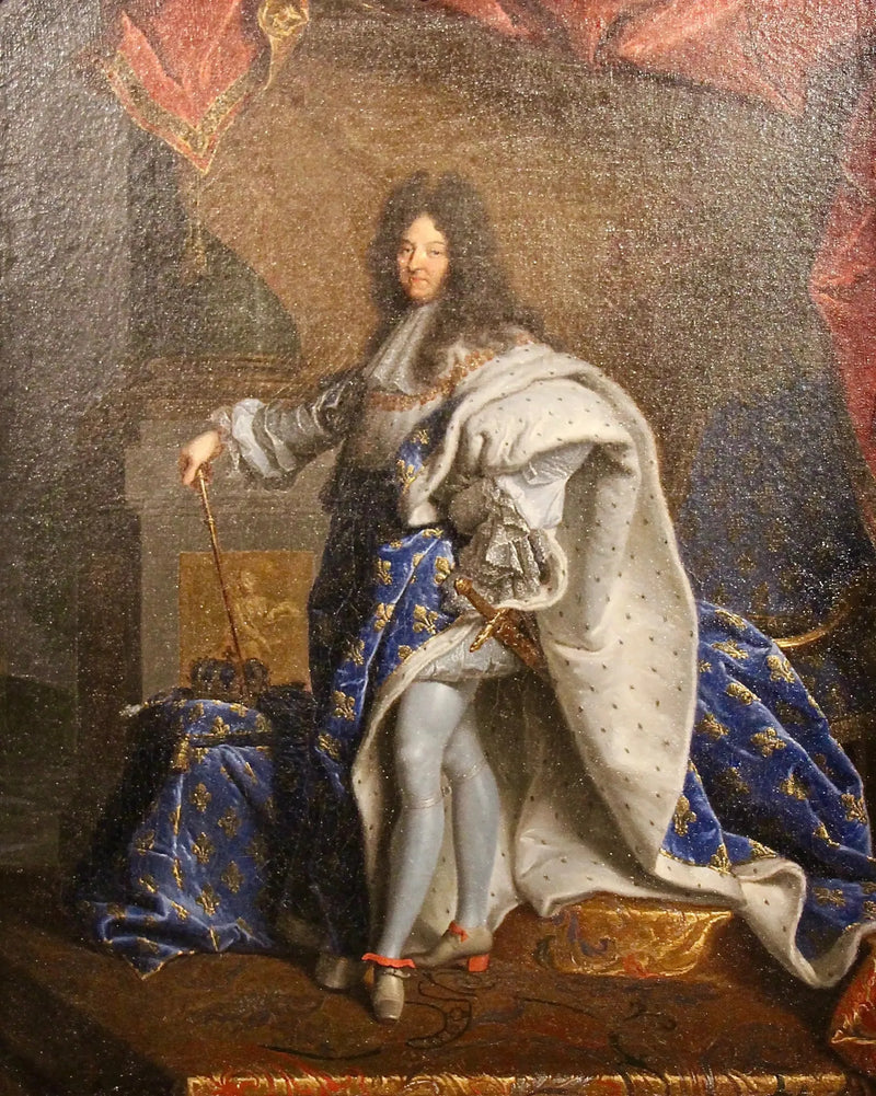Model til portrættet af Louis XIV i stort kongeligt kostume - Hyacinthe Rigaud