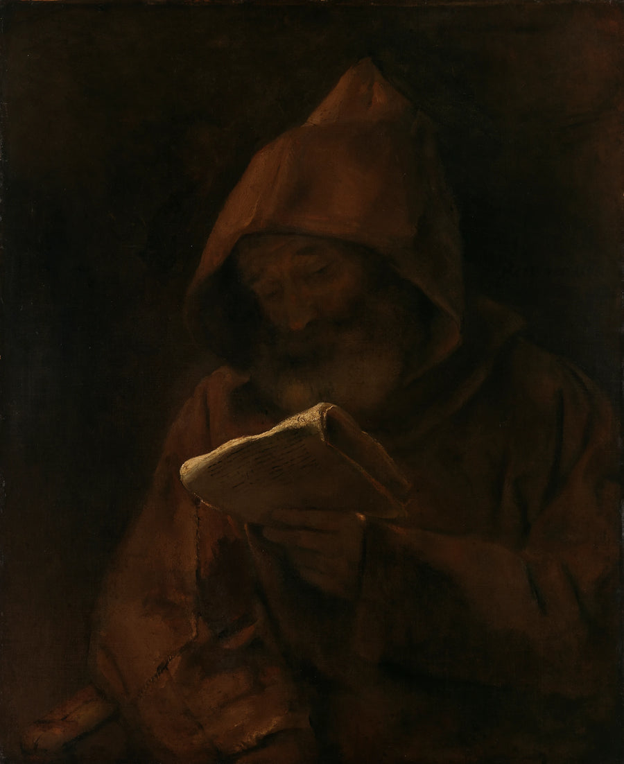 Læsning af munken - Rembrandt