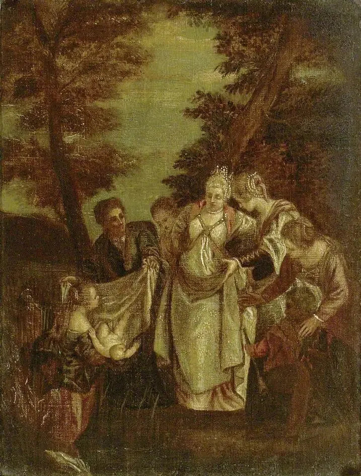 Moses bragt foran Faraos datter - Paul Véronèse