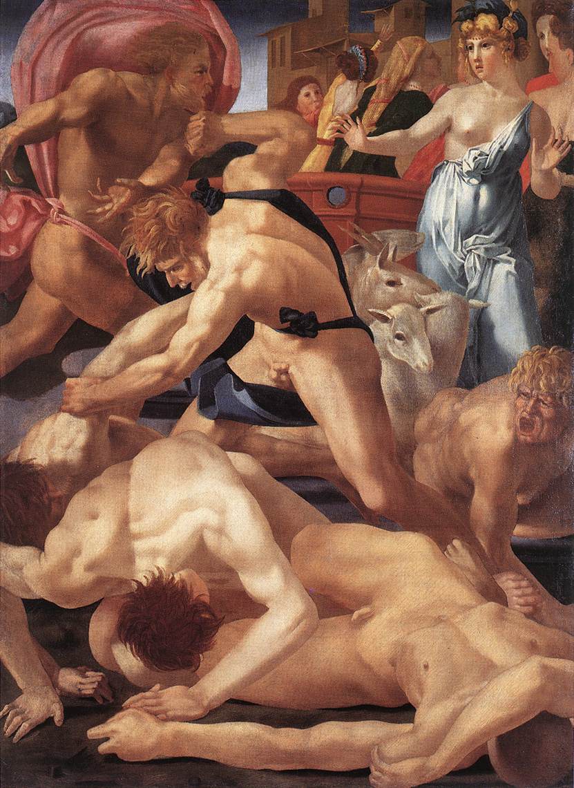 Moïse défend les filles de Jethro - Rosso Fiorentino - Alpha Reproduction