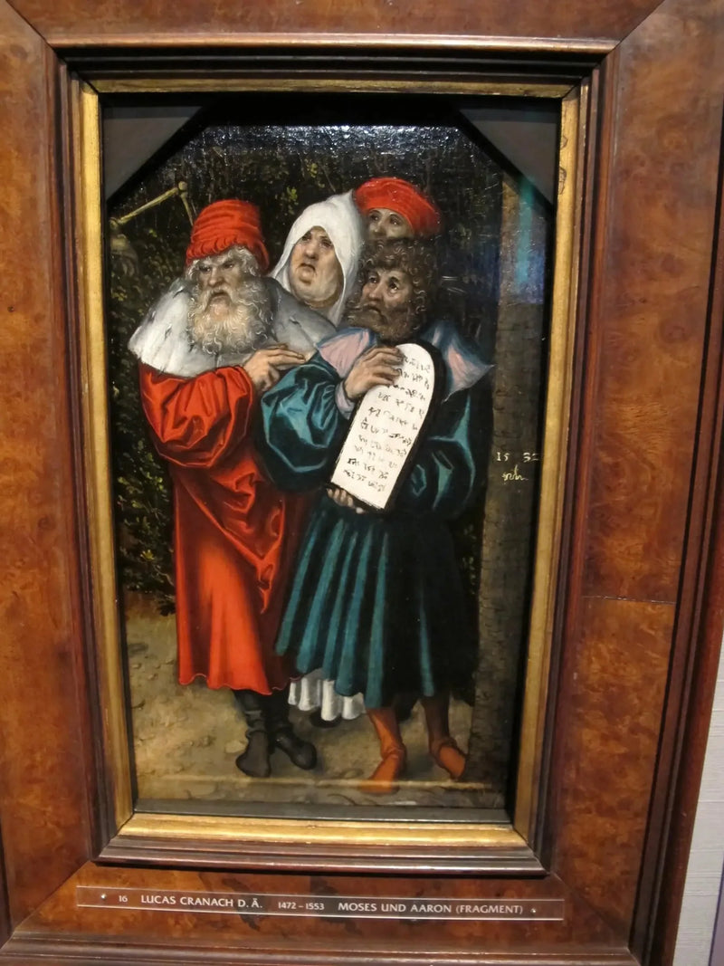 Moses og Aron og to profeter - Lucas Cranach den Ældre