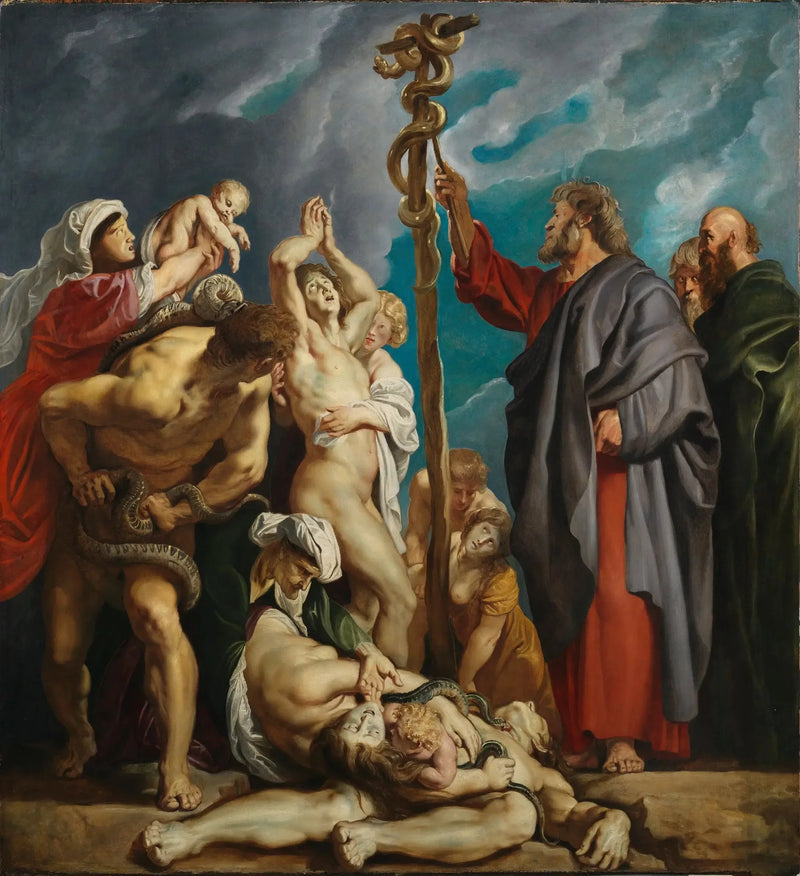Moses og kobberslangen - Peter Paul Rubens