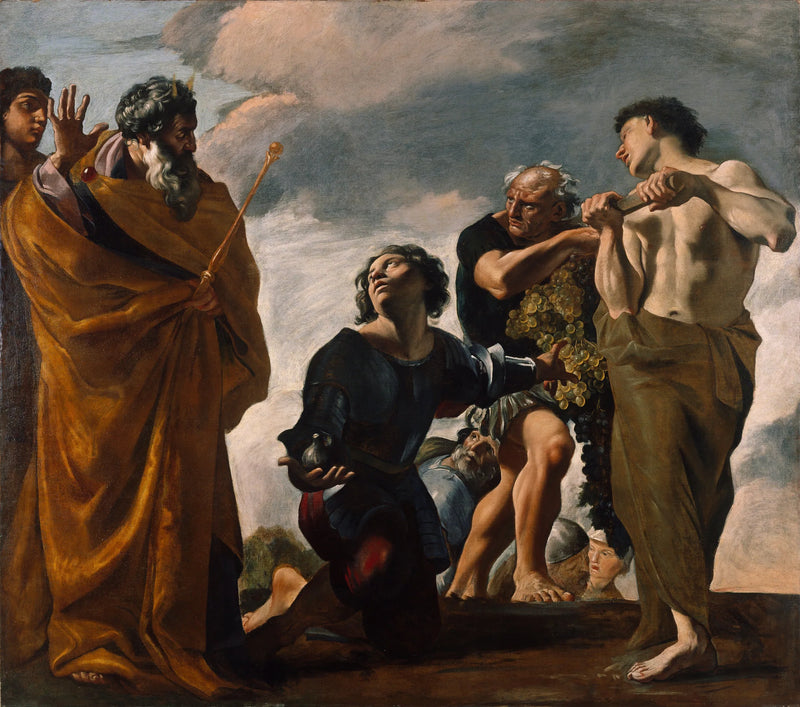 Moses og Canaan's sendebud - Giovanni Lanfranco
