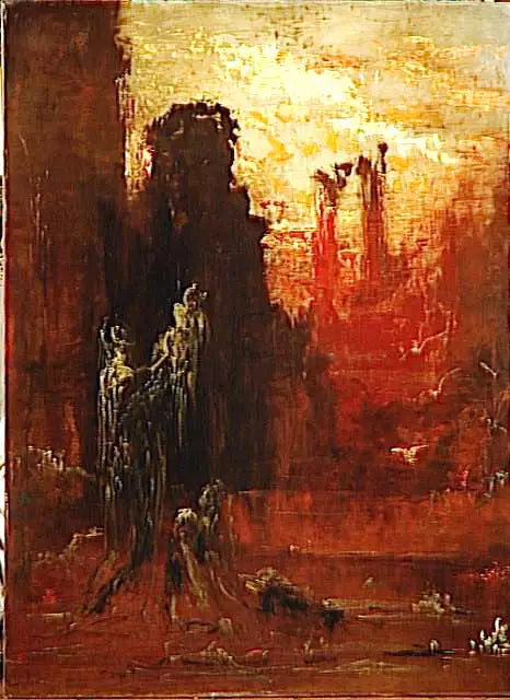 Moses reddet fra vandet - Gustave Moreau