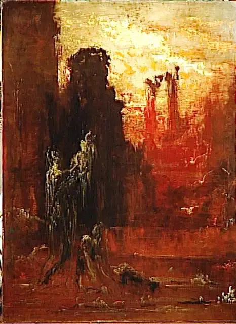 Moses reddet fra vandet - Gustave Moreau