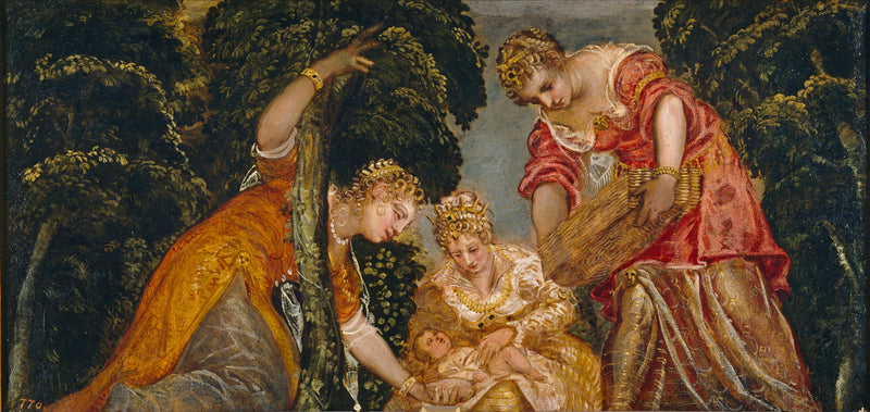 Moses reddet fra vandet - Jacopo Tintoretto