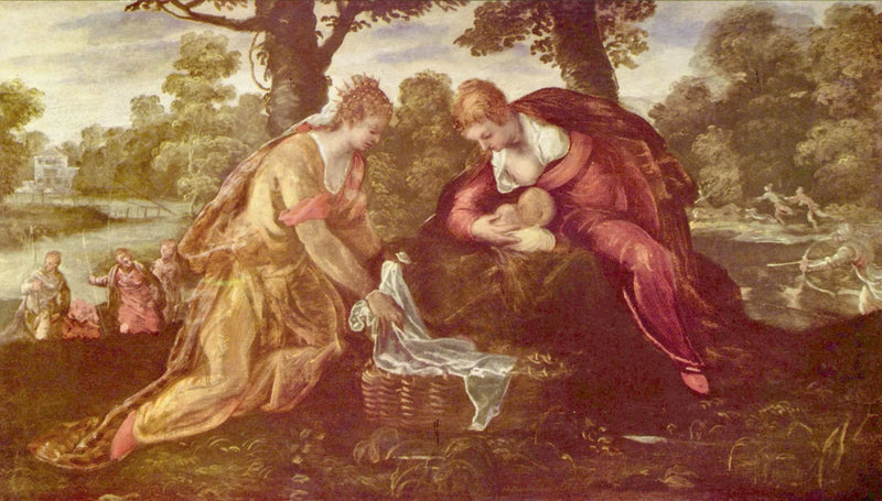 Moses reddet fra vandet - Jacopo Tintoretto