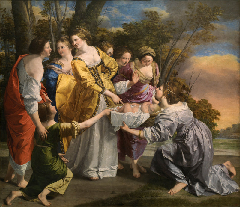 Moses reddet fra vandet - Orazio Gentileschi