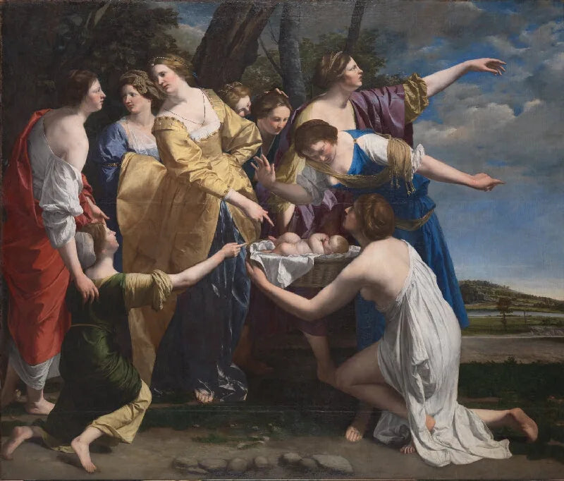 Moses reddet fra vandet - Orazio Gentileschi