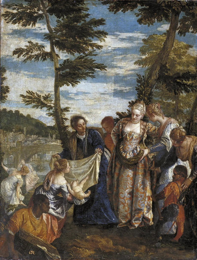 Moses reddet fra vandet - Paul Véronèse