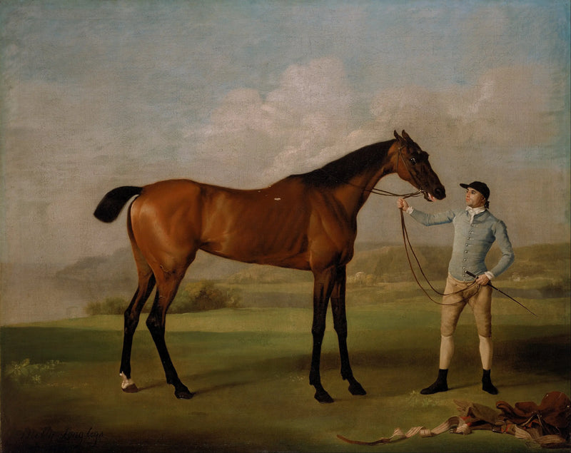 Molly lange ben med sin jockey - George Stubbs
