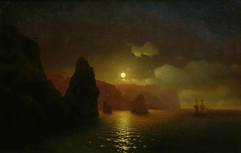Klosteret Saint-Georges. Cap Fiolent - Ivan Aïvazovski
