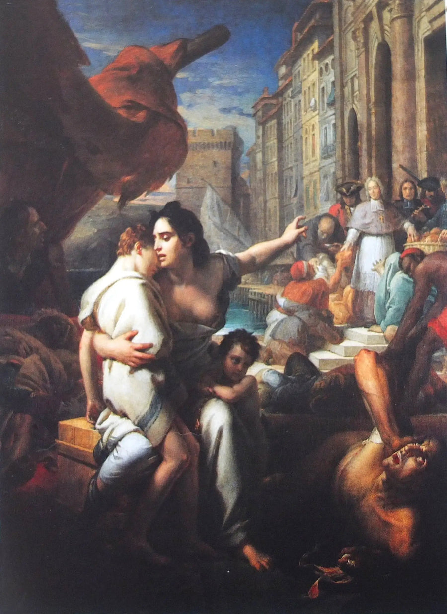 Monseigneur de Belzunce under pestepidemien i 1721 i Marseille - François Gérard