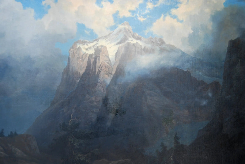 Mont Brewer fra King's River Canyon, Californien - Albert Bierstadt