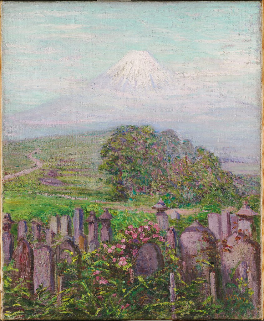 Mont Fuji og dets gravsten - Lilla Cabot Perry