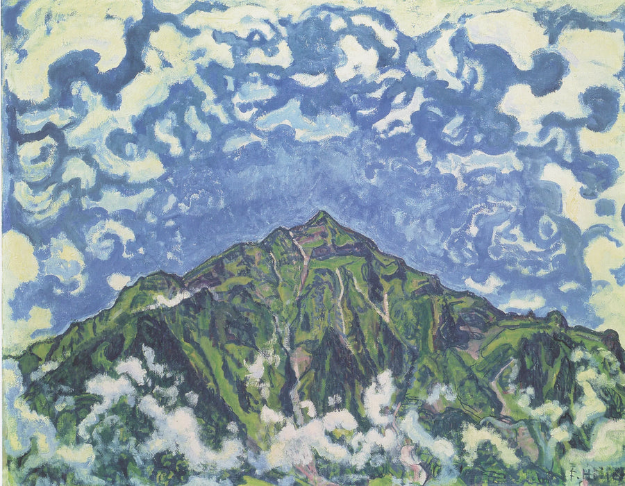 Mont Niesen set fra Heustrich - Ferdinand Hodler
