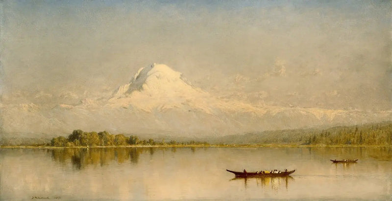 Mont Rainier, Tacoma-bugten - Sanford Robinson Gifford
