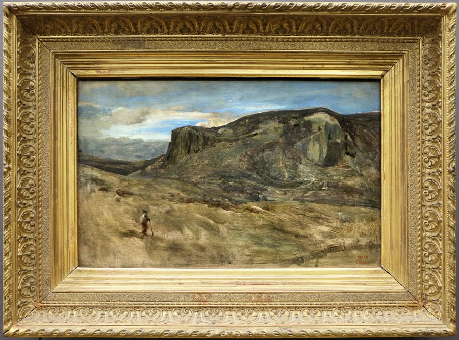 Romersk landskabsmontagne. Nazons-klippen - Jean-Baptiste Camille Corot