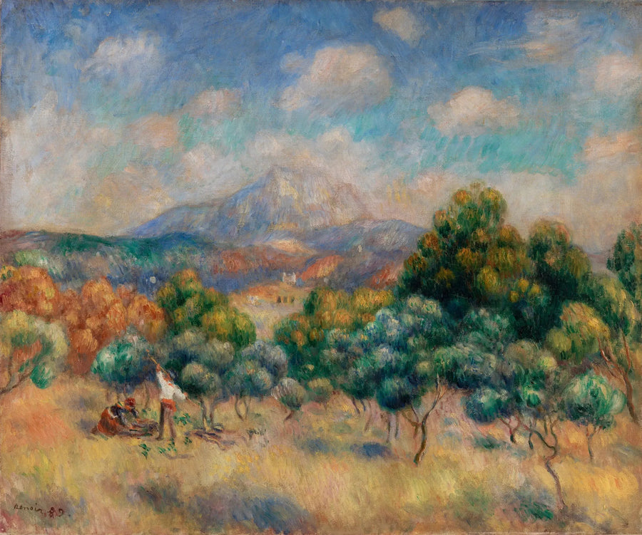 Montagne Sainte-Victoire (Landskab) - Pierre-Auguste Renoir