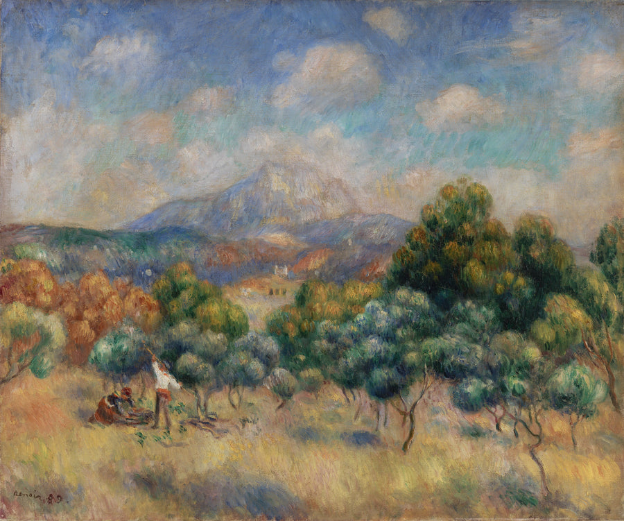 Montagne Sainte-Victoire (Landskab) - Pierre-Auguste Renoir