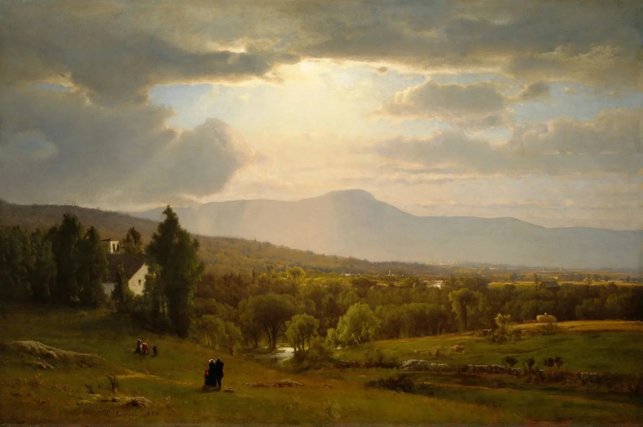 Montagnes Catskill - George Inness image 1 copie de tableau peinte à la main
