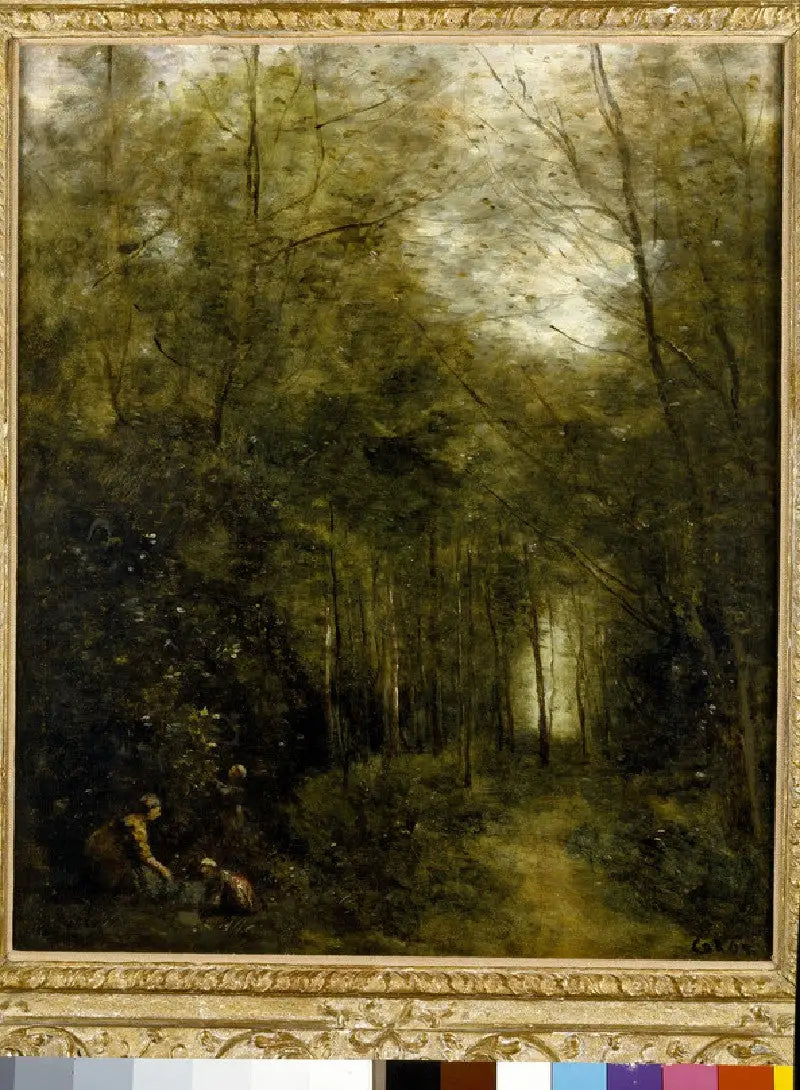 Montfermeuil, floden i skoven - Jean-Baptiste Camille Corot