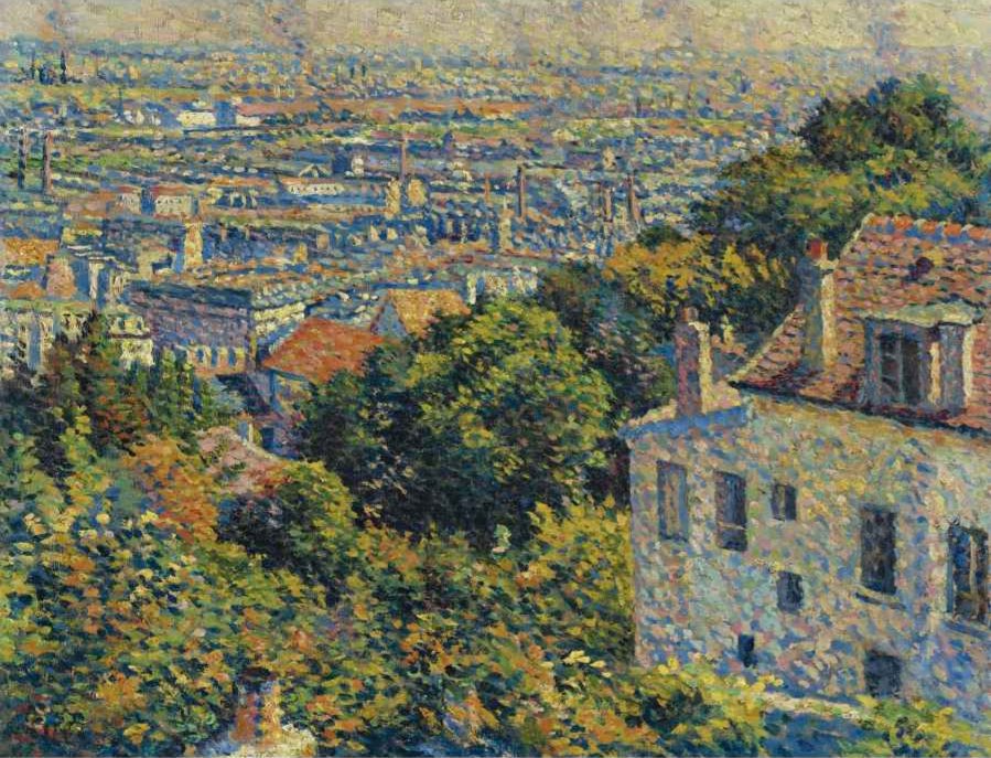 Montmartre, fra Cortot-gaden. Udsigt mod Saint-Denis - Maximilien Luce