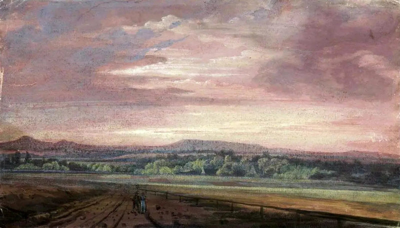 Kæmpebjerge ved solnedgang - Caspar David Friedrich