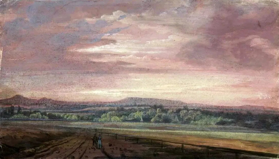 Kæmpebjerge ved solnedgang - Caspar David Friedrich