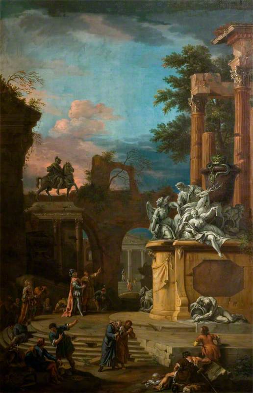 Fiktivt monument til William Cavendish (1640-1707), 1. hertug af Devonshire - Sebastiano Ricci