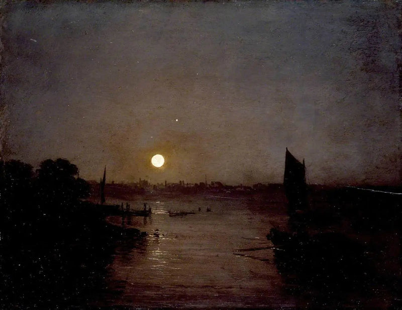 Månelys, et studie ved Millbank - J. M. W. Turner