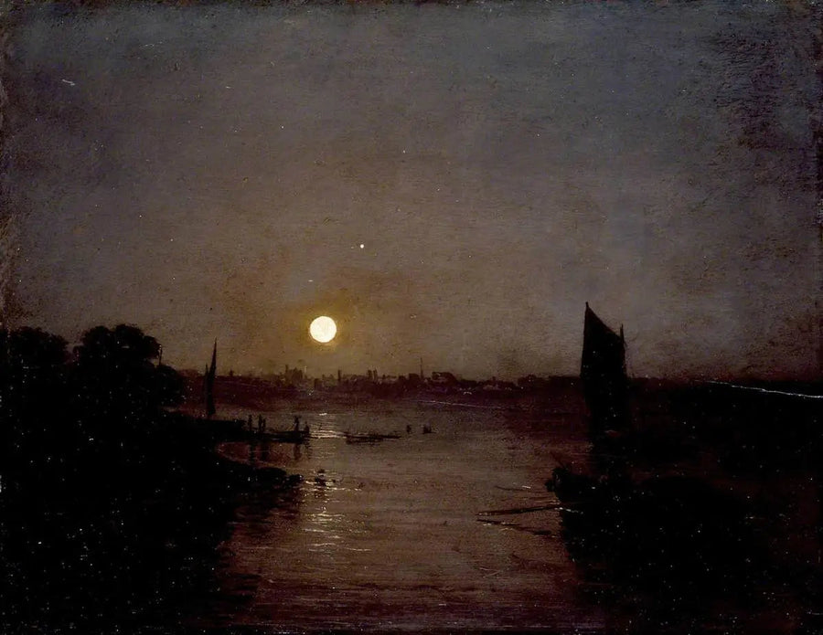 Månelys, et studie ved Millbank - J. M. W. Turner