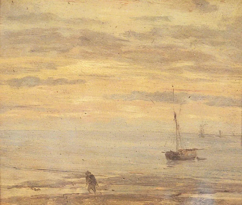 Havstykke, aften - Eugène Boudin