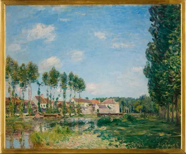 Moret, bredden af Loing - Alfred Sisley