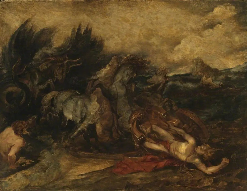 Hippolytos' død - Peter Paul Rubens