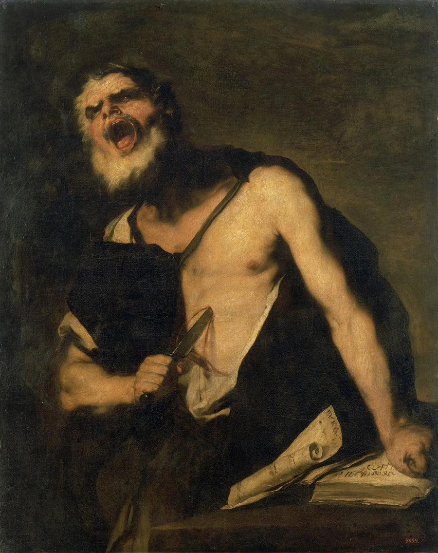 Døden af Caton fra Utica - Luca Giordano