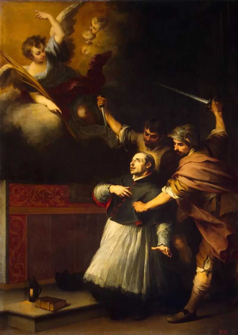 Inquisitor Pedro de Arbues' død - Bartolomé Esteban Murillo