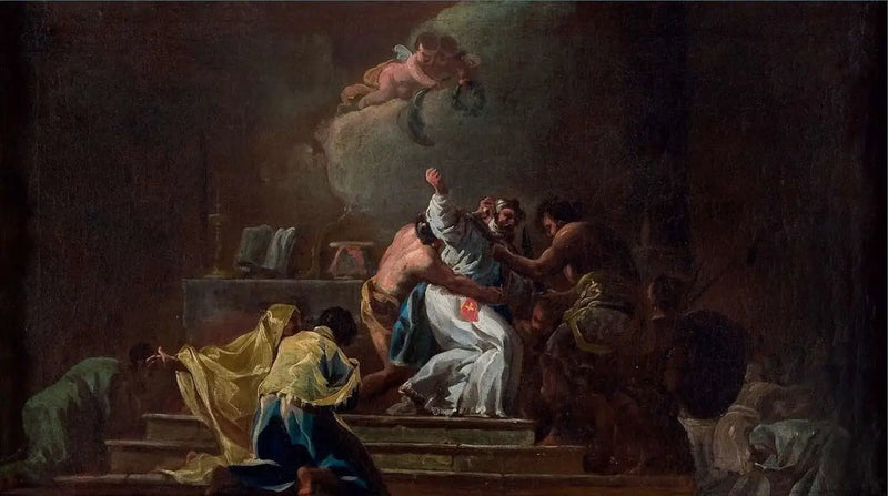 Døden af Sankt Albert af Jerusalem - Francisco de Goya