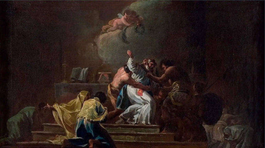 Døden af Sankt Albert af Jerusalem - Francisco de Goya