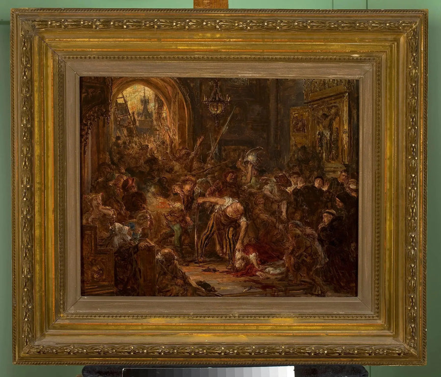 Tęczyński's død i franciskanerklostret - Jan Matejko