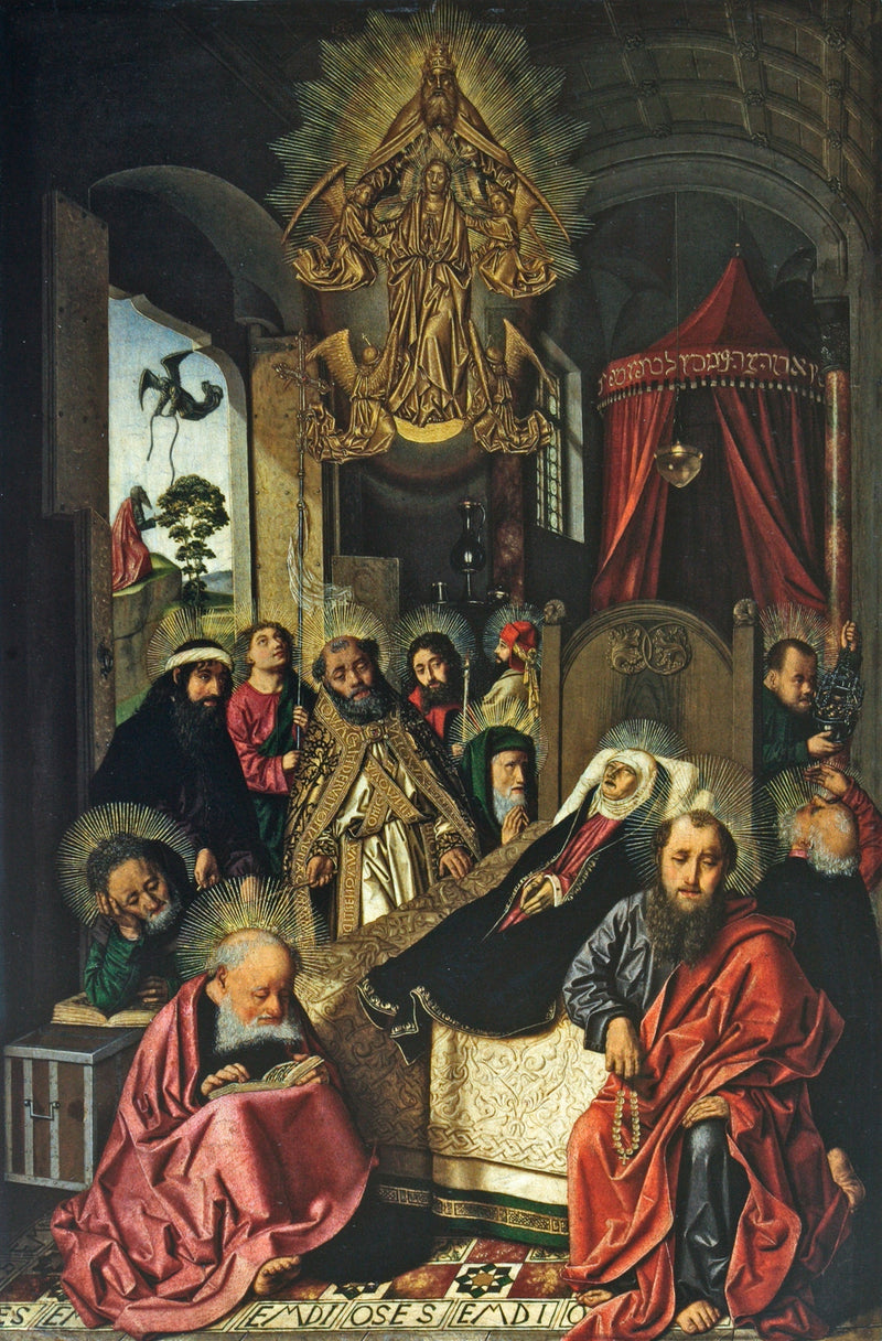 Døden og Assumption af Jomfru Maria - Bartolomé Bermejo