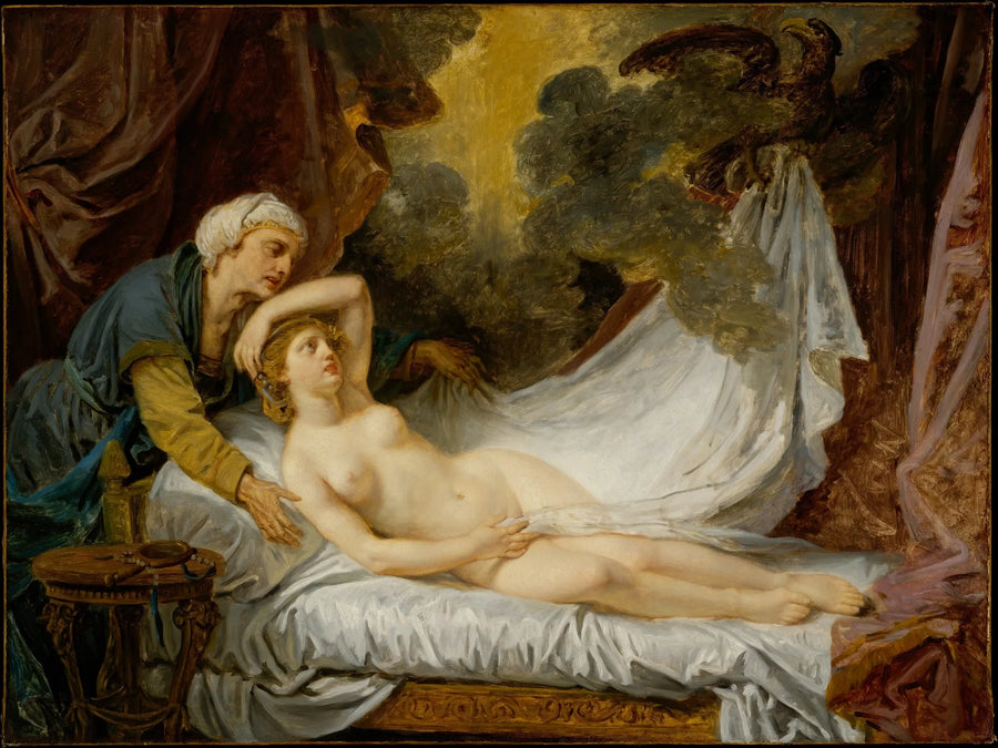 Motor besøgt af Jupiter - Jean-Baptiste Greuze