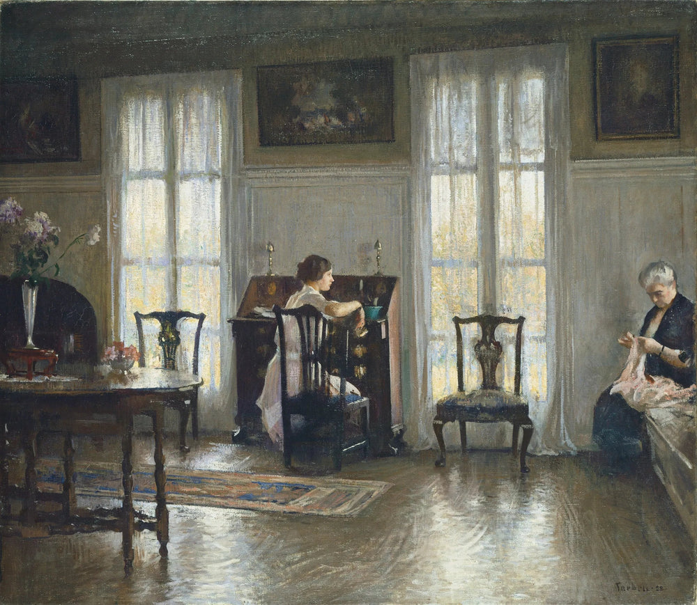Mother and Mary - Edmund Charles Tarbell image 1 reproduction réalisée par Alpha Reproduction