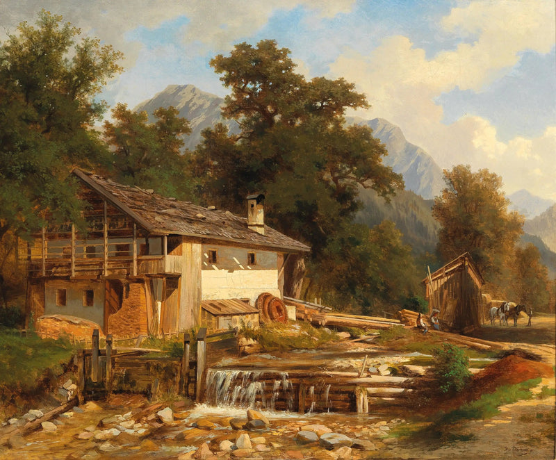 Motif af Tirol nær Achensee - Hugo Darnaut
